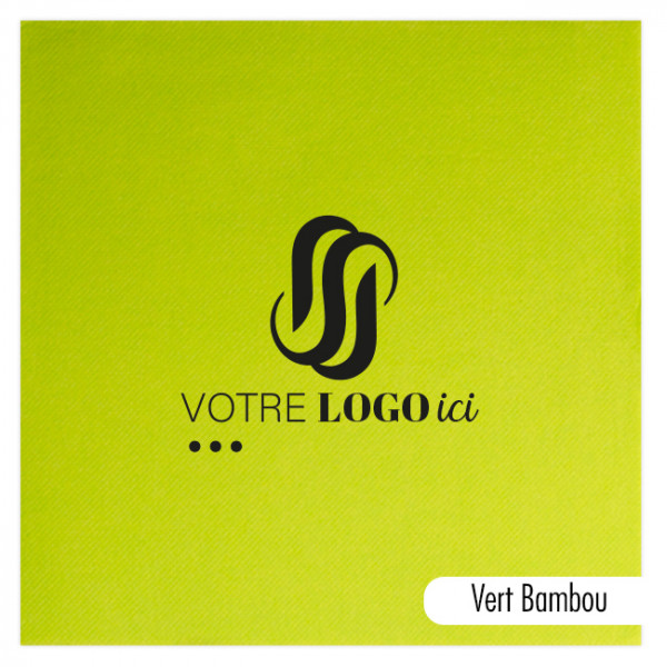 Servilleta personalizada en papel polar a elegir entre 14 colores 40 x 40 - Impresión a 1 ó 2 tintas