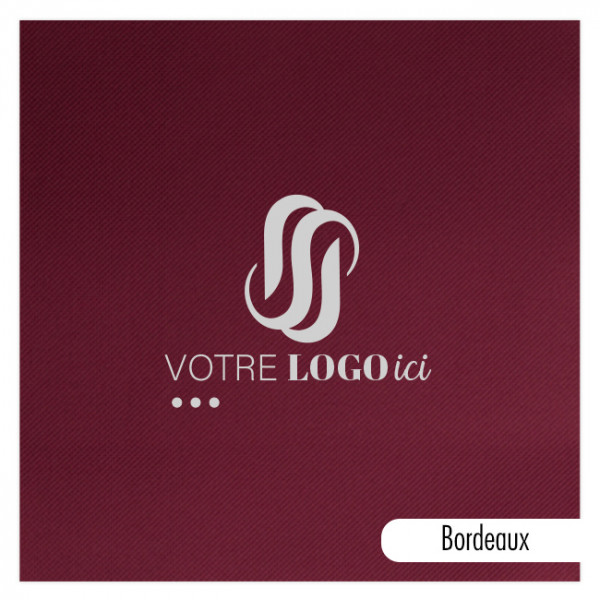 Servilleta personalizada en papel polar a elegir entre 14 colores 40 x 40 - Impresión a 1 ó 2 tintas