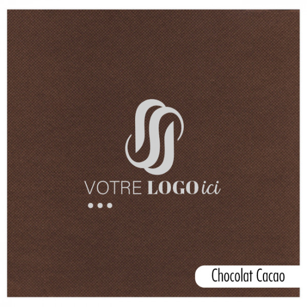 Servilleta personalizada en papel polar a elegir entre 14 colores 40 x 40 - Impresión a 1 ó 2 tintas