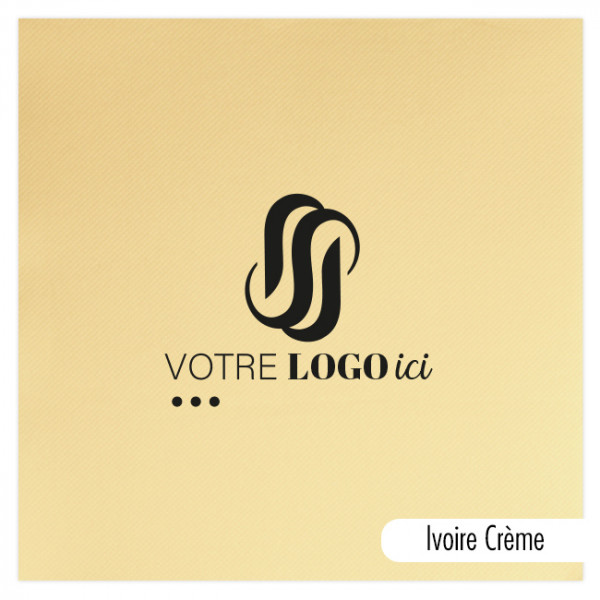 Servilleta personalizada en papel polar a elegir entre 14 colores 40 x 40 - Impresión a 1 ó 2 tintas