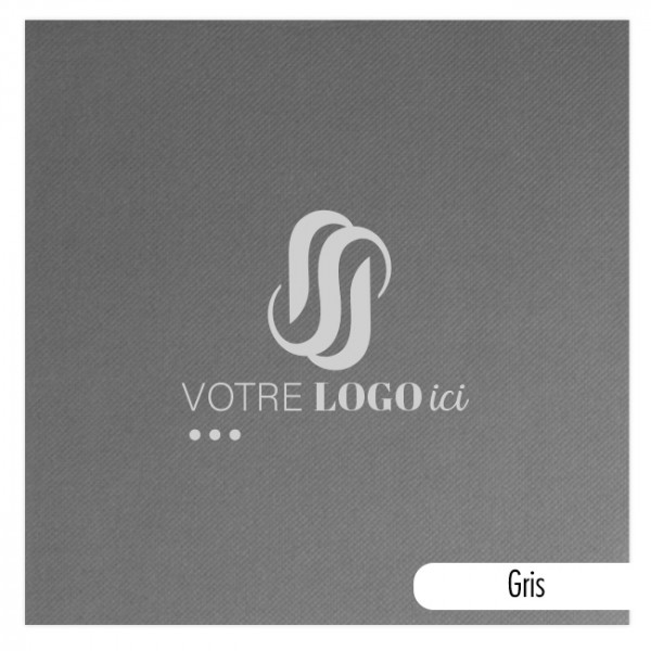 Servilleta personalizada en papel polar a elegir entre 14 colores 40 x 40 - Impresión a 1 ó 2 tintas