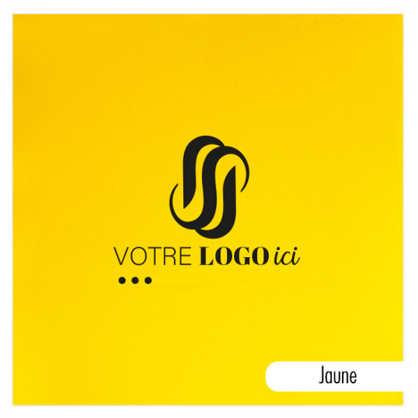 Servilleta personalizada en papel polar a elegir entre 14 colores 40 x 40 - Impresión a 1 ó 2 tintas