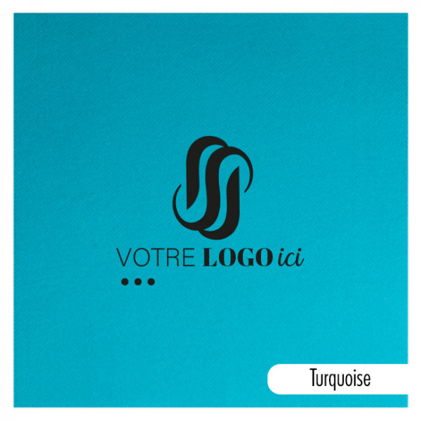 Servilleta personalizada en papel polar a elegir entre 14 colores 40 x 40 - Impresión a 1 ó 2 tintas