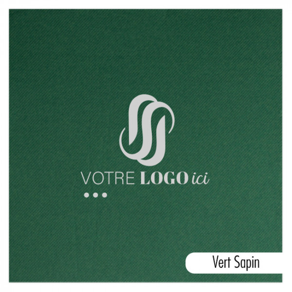 Servilleta personalizada en papel polar a elegir entre 14 colores 40 x 40 - Impresión a 1 ó 2 tintas