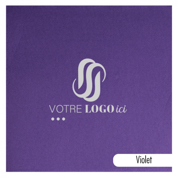 Servilleta personalizada en papel polar a elegir entre 14 colores 40 x 40 - Impresión a 1 ó 2 tintas